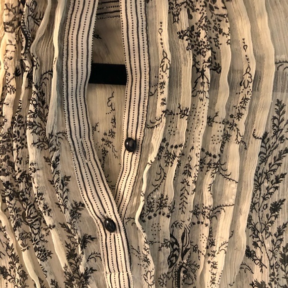 Mango sheer floral blouse, XS - Picture 8 of 9